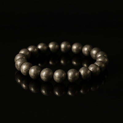 Natural Pyrite Energy Bracelet (8mm) — Magnetize Wealth, Confidence & Protection