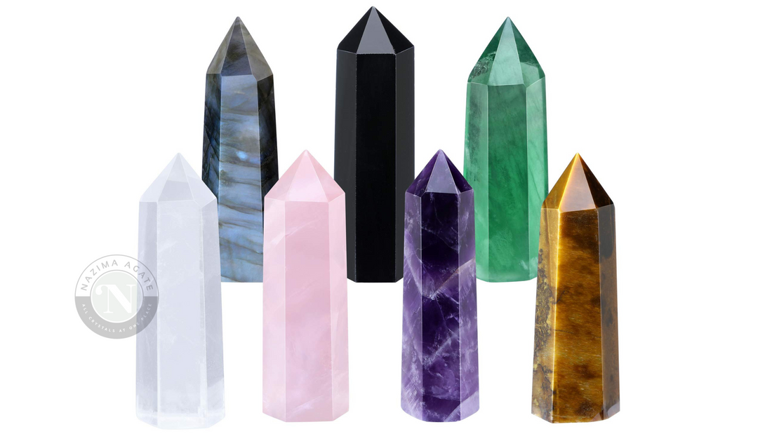Natural Gemstone Crystal Towers