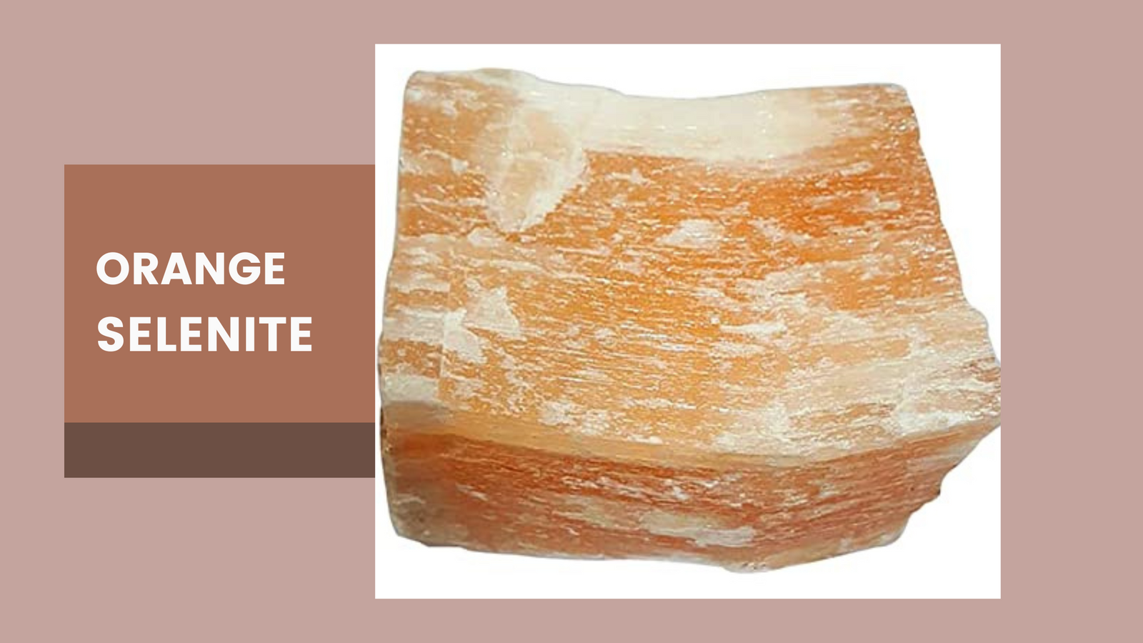 Orange Selenite For Better Health