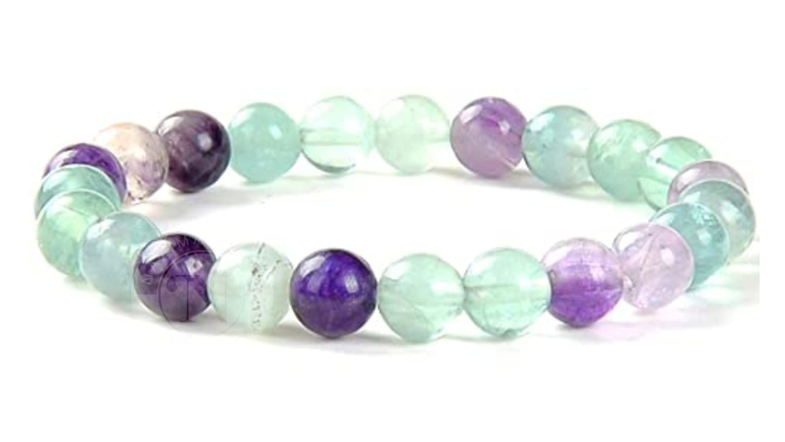 The Crystal, Gem & Metal Magic Multi Flourite Energy Bracelet