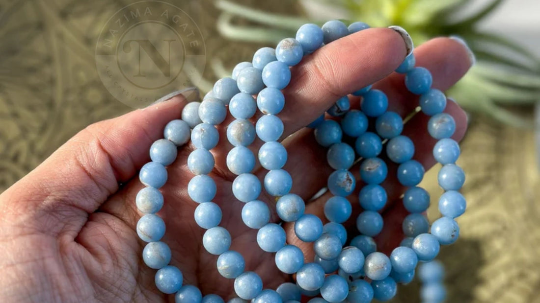 The Angelite Energy Bracelet–Connecting You To Your Angels Daily