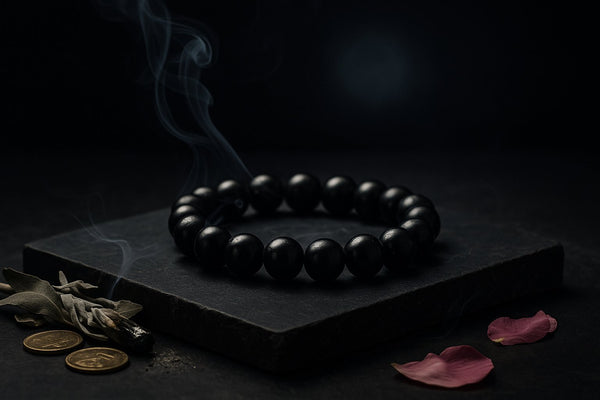 Powerful Black Tourmaline 8mm Bracelet for Protection and Energy Cleansing with sage smoke – Nazima Agate