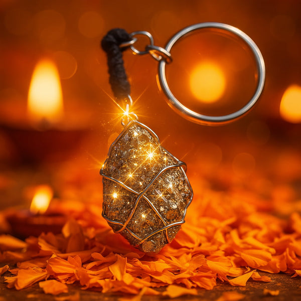 Pyrite Keychain – Carry Wealth, Luck and Protection Everywhere