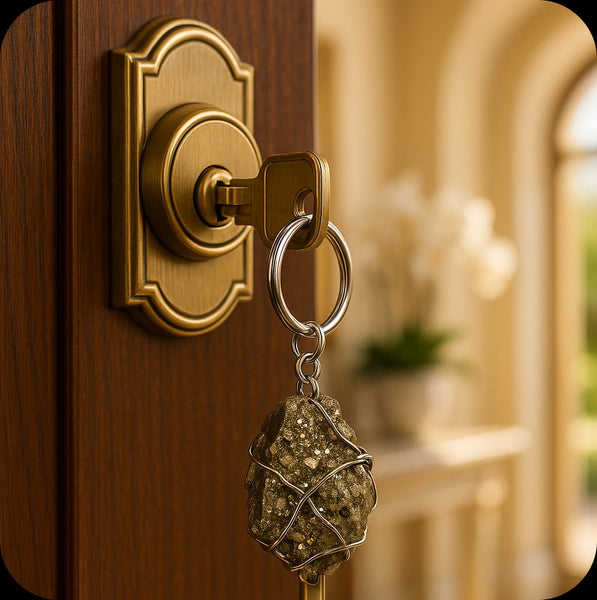 Pyrite Keychain – Carry Wealth, Luck and Protection Everywhere