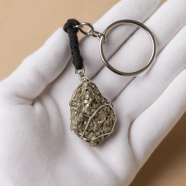 Pyrite Keychain – Carry Wealth, Luck and Protection Everywhere