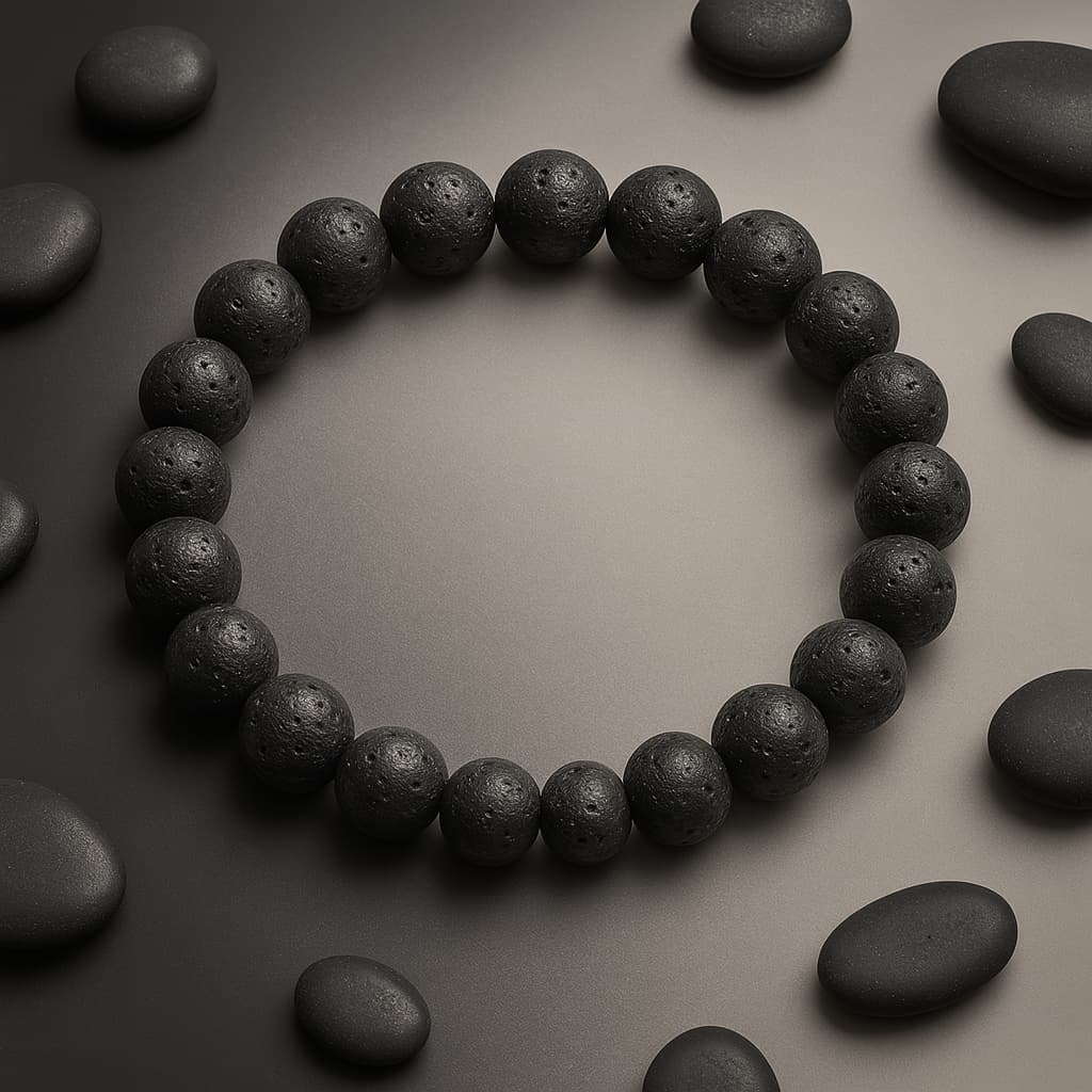Gift — Lava stone energy bracelet 8mm (value ₹991) — Nazima Agate