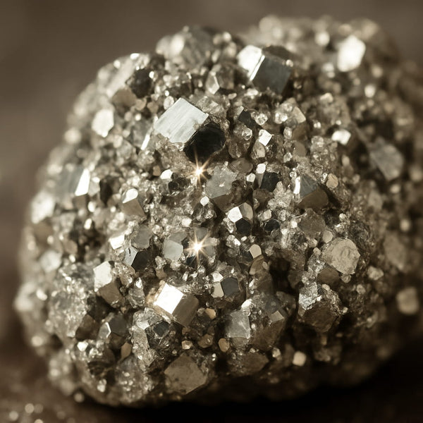 Natural Peruvian Pyrite clusters for abundance and success