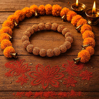 Rudraksha protection bracelet with premium velvet pouch and gift box, gift ready — Nazima Agate