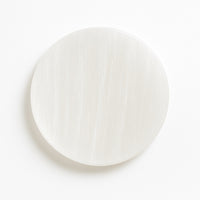 Moonlight inspired selenite plate for energy cleansing