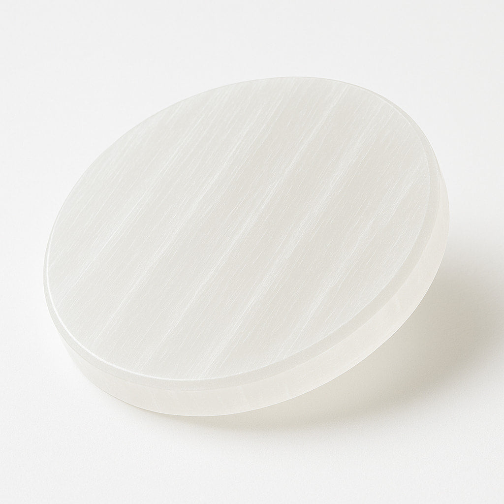 Selenite charging plate to purify and recharge crystals