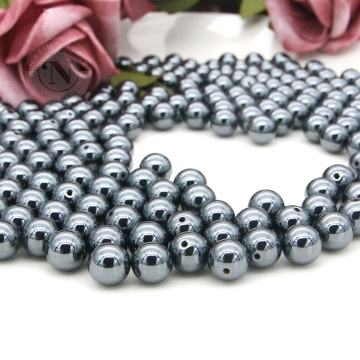 HEMATITE LOOSE BEADS 8MM