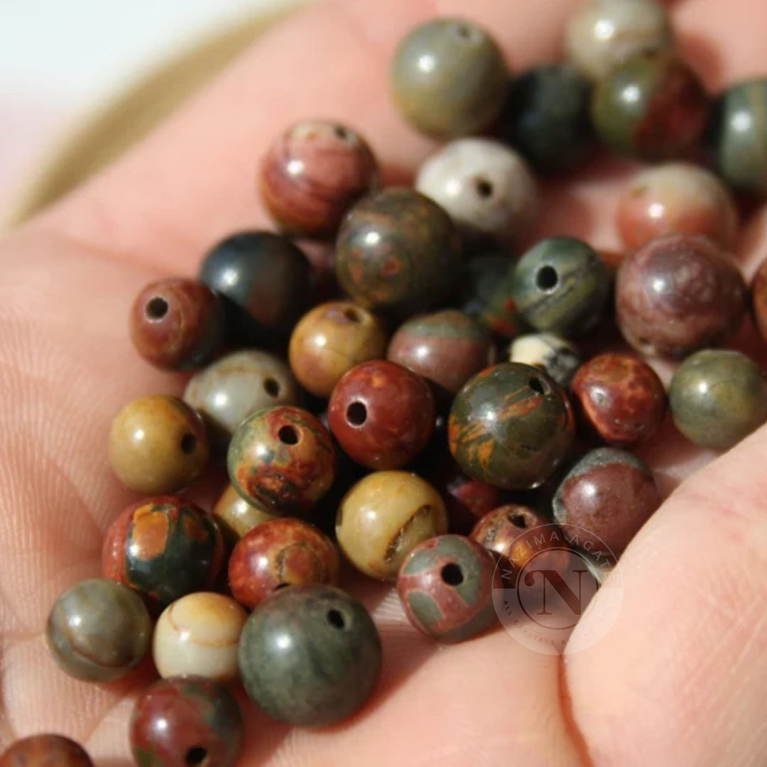 PICASSO JASPER LOOSE BEADS 8MM