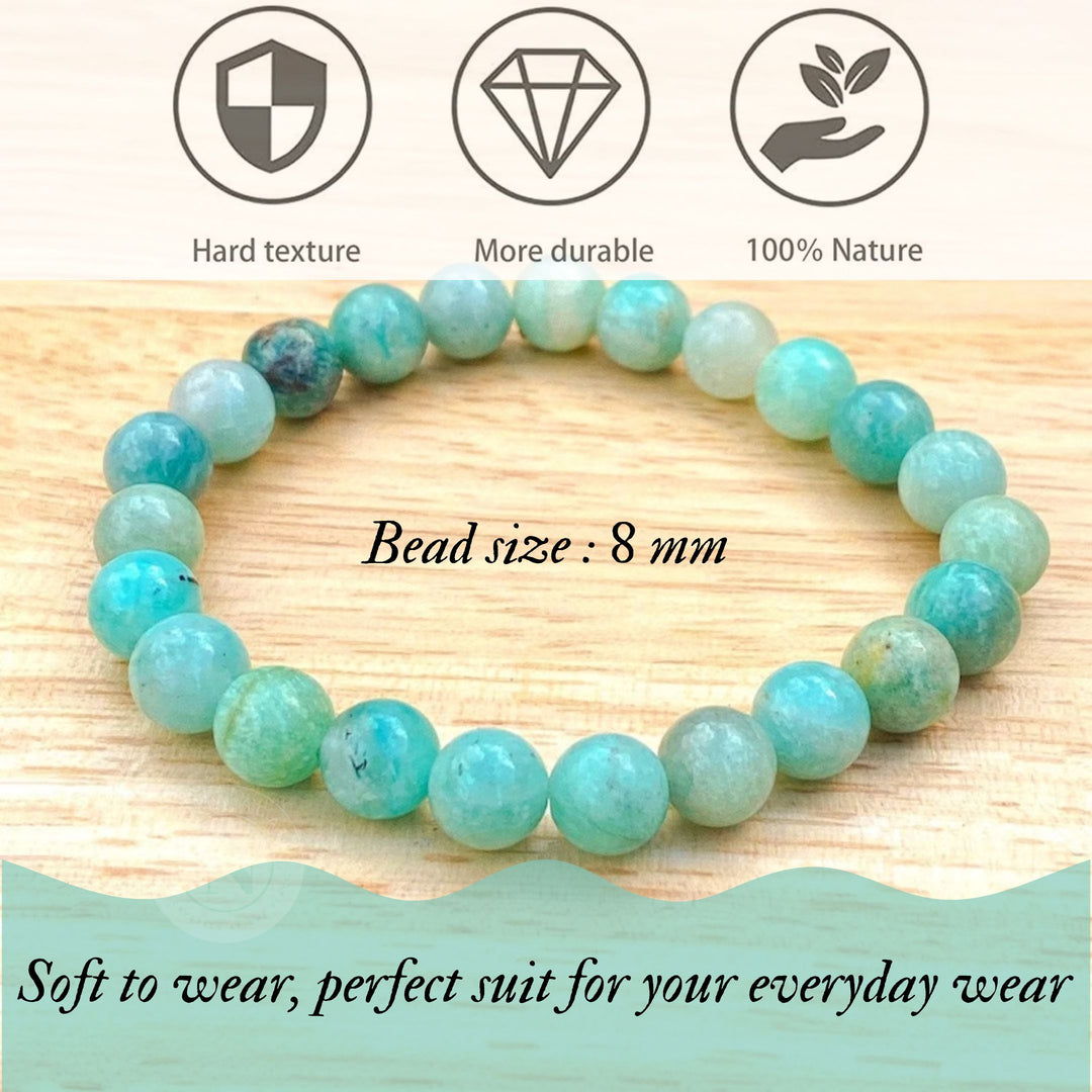 STAR AMAZONITE ENERGY BRACELET 8MM