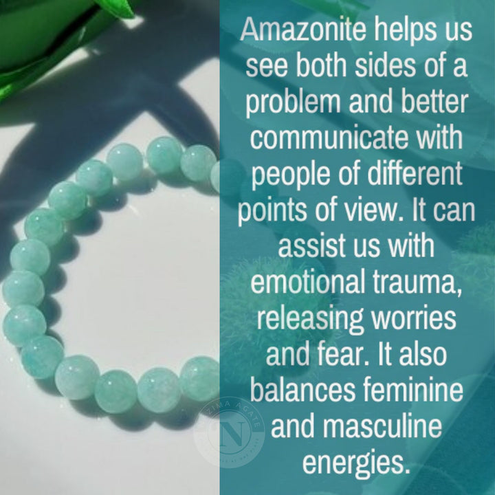 STAR AMAZONITE ENERGY BRACELET 8MM