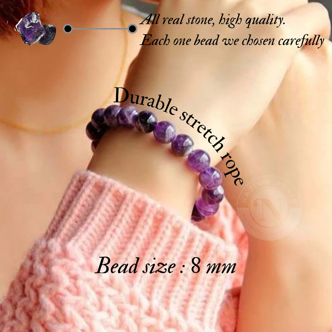 AMETHYST ENERGY BRACELET 8MM