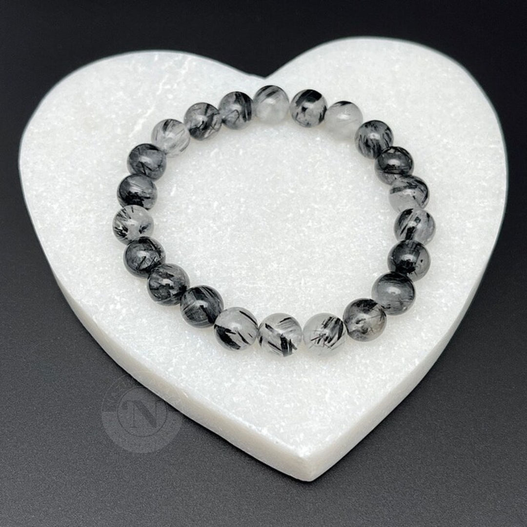 BLACK RUTILE ENERGY BRACELET 8MM