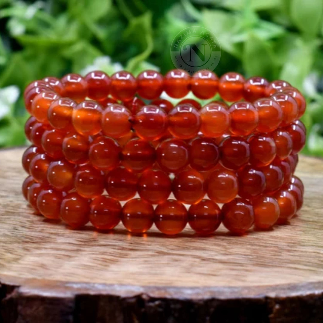 CARNELIAN ONYX ENERGY BRACELET 8MM