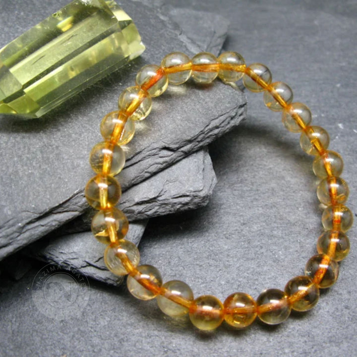 CITRINE HEATED ENERGY BRACELET 8MM