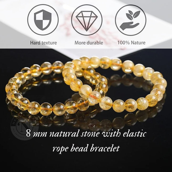 CITRINE HEATED ENERGY BRACELET 8MM