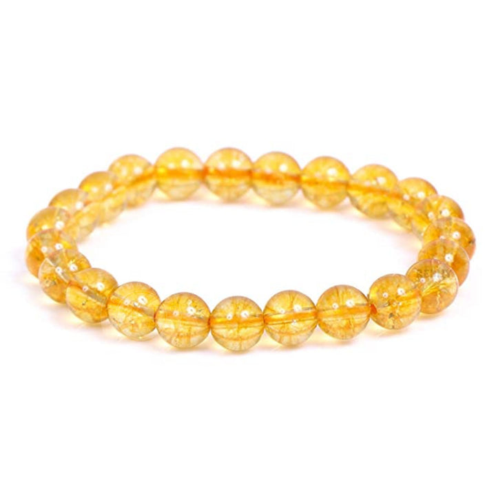 CITRINE HEATED ENERGY BRACELET 8MM