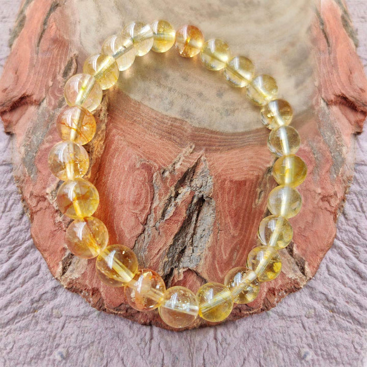 NATURAL CITRINE ENERGY BRACELET 8MM