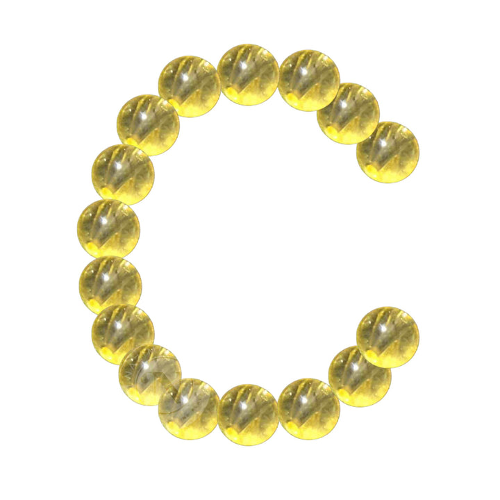 NATURAL CITRINE LOOSE BEADS 8MM