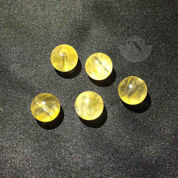 NATURAL CITRINE LOOSE BEADS 8MM