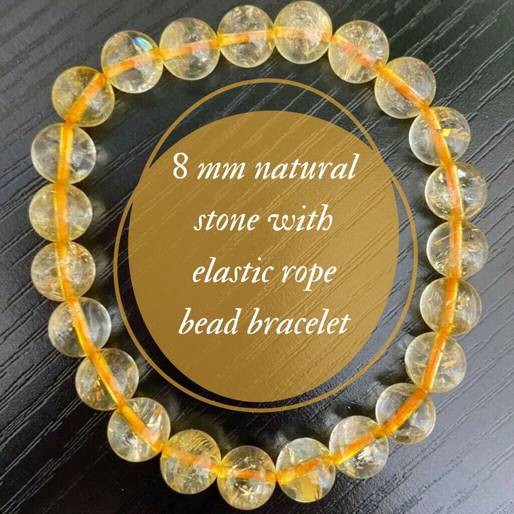 NATURAL CITRINE ENERGY BRACELET 8MM