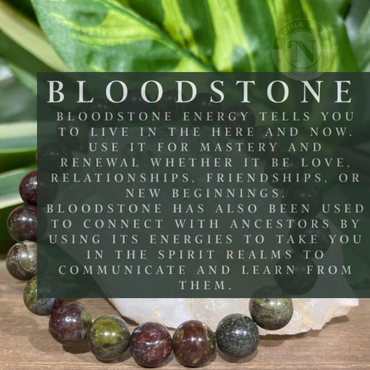 DRAGON BLOOD STONE ENERGY BRACELET 8MM