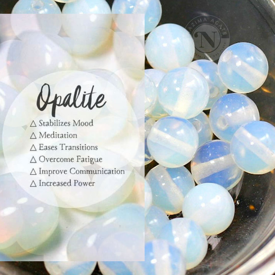 OPALITE MANMADE LOOSE BEADS 8MM