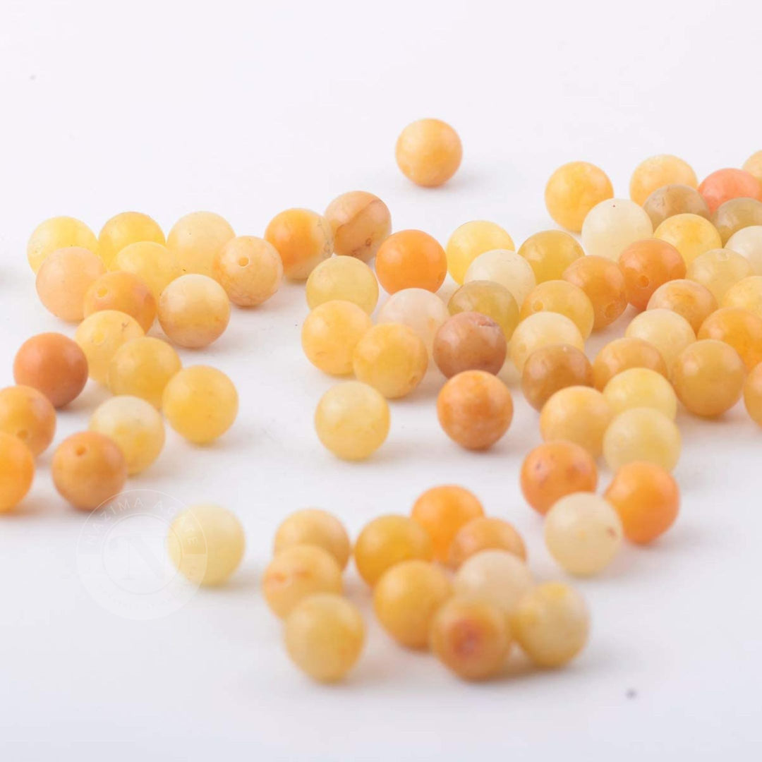 YELLOW AVENTURINE LOOSE BEADS 8MM