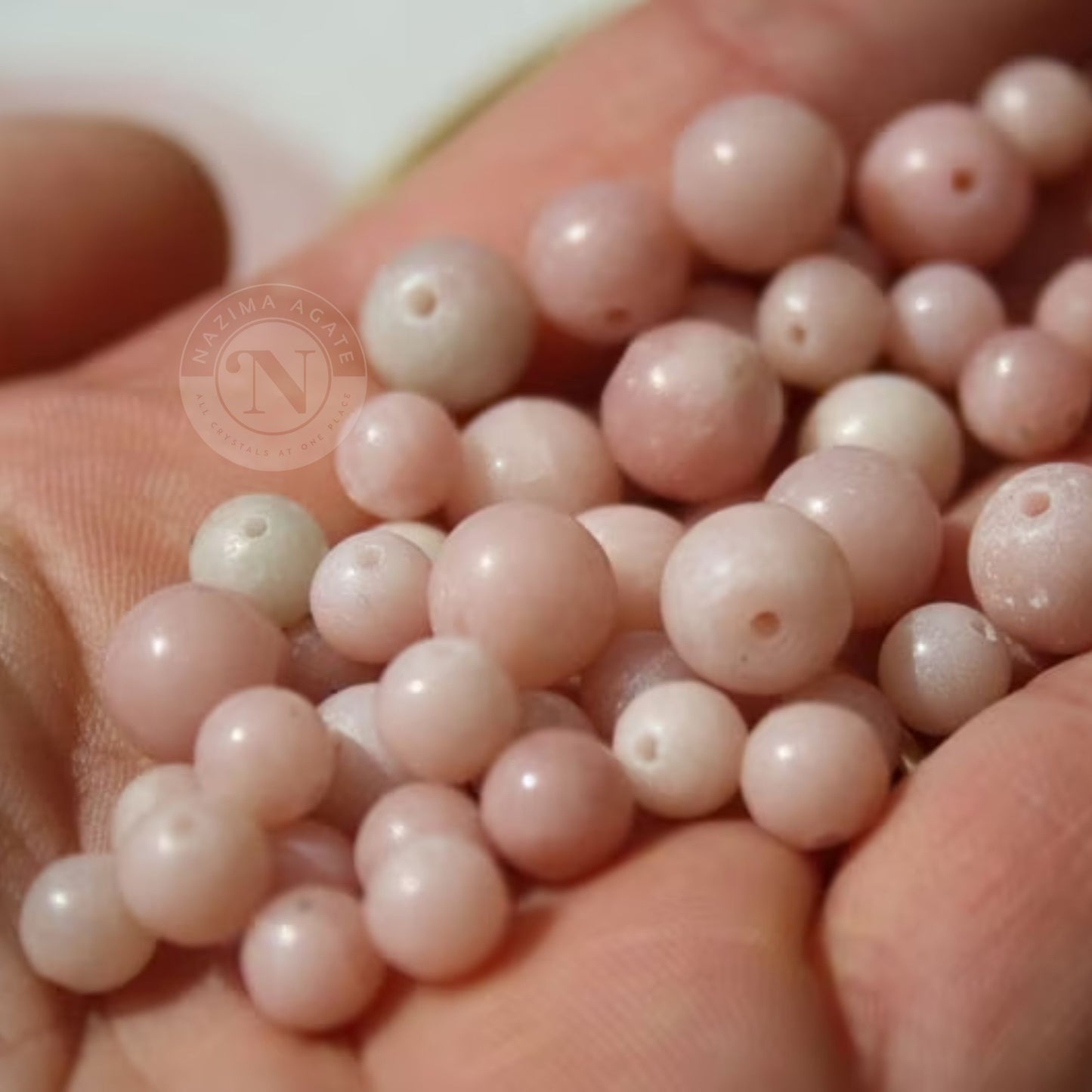 PINK OPAL LOOSE BEADS 8MM