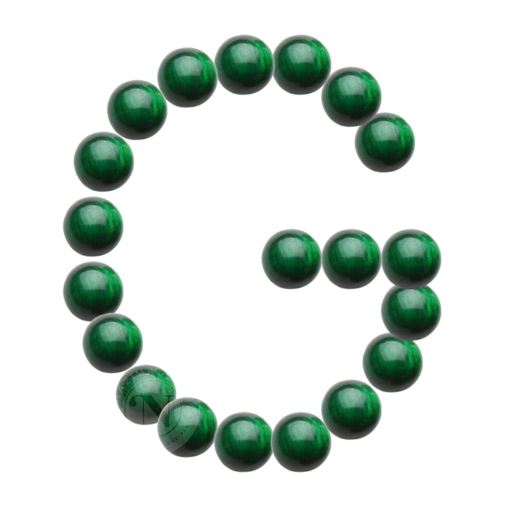 GREEN TIGER EYE LOOSE BEADS 8MM