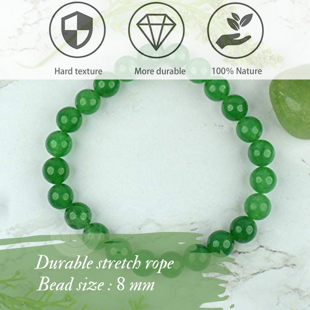 GREEN JADE ENERGY BRACELET 8MM