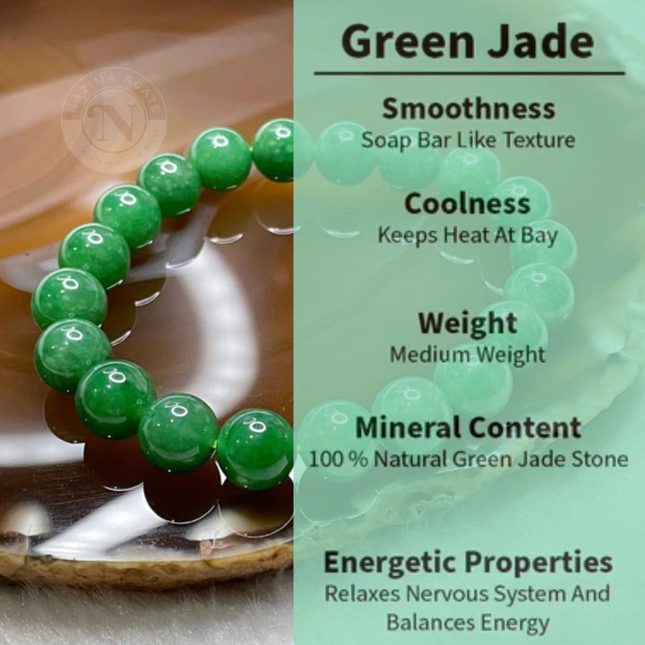 GREEN JADE ENERGY BRACELET 8MM