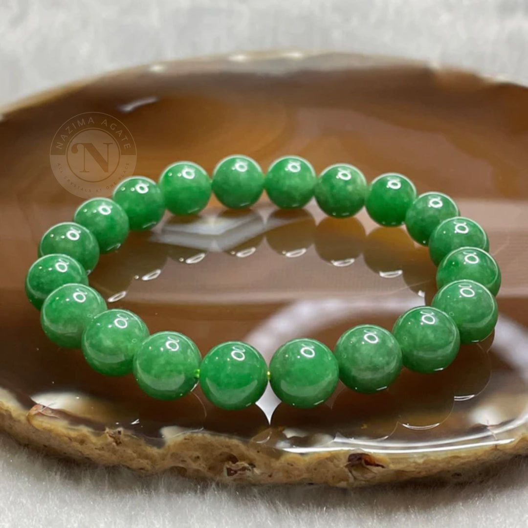 GREEN JADE ENERGY BRACELET 8MM