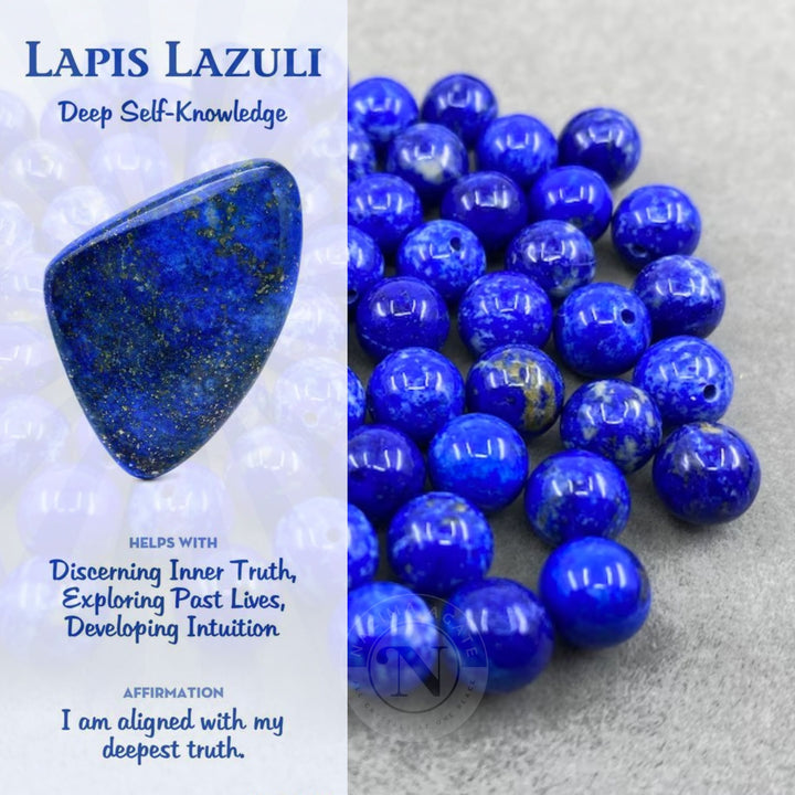 LAPIS LAZULI LOOSE BEADS 8MM