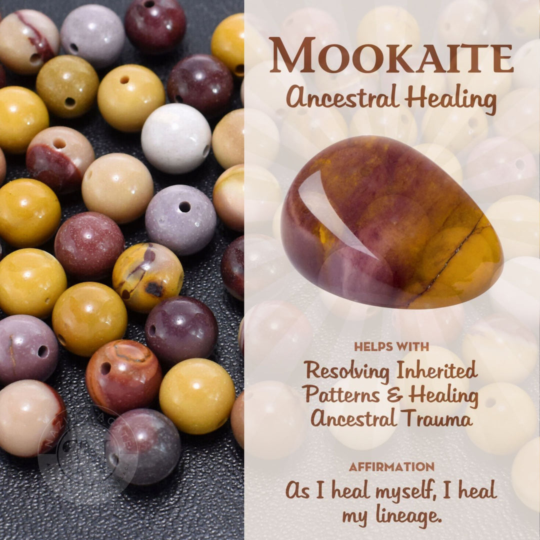 MOOKAITE LOOSE BEADS 8MM