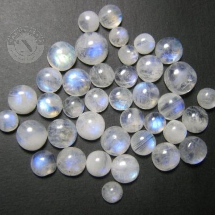 RAINBOW MOONSTONE LOOSE BEADS 8MM