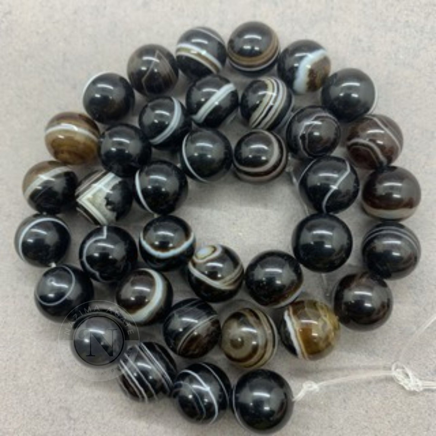 SULEMANI AGATE LOOSE BEADS 8MM