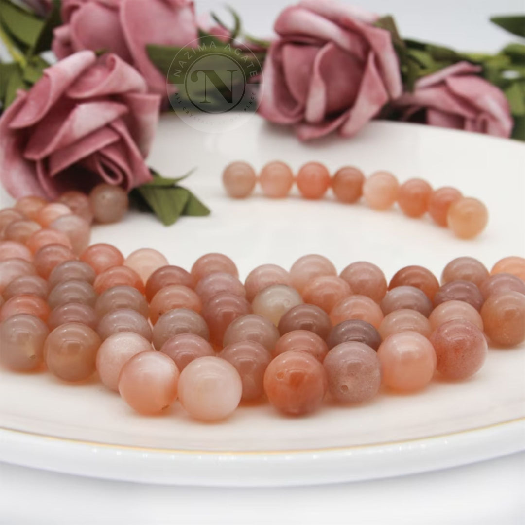 SUNSTONE LOOSE BEADS 8MM