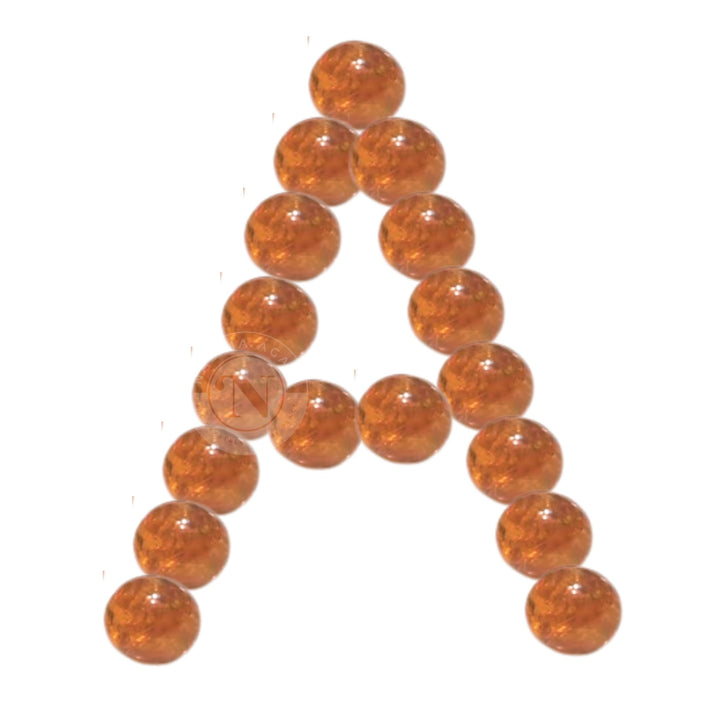 MANMADE AMBER LOOSE BEADS 8MM