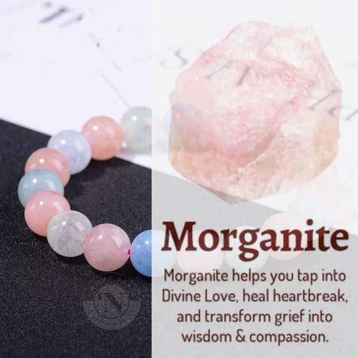 MORGANITE ENERGY BRACELET 8MM