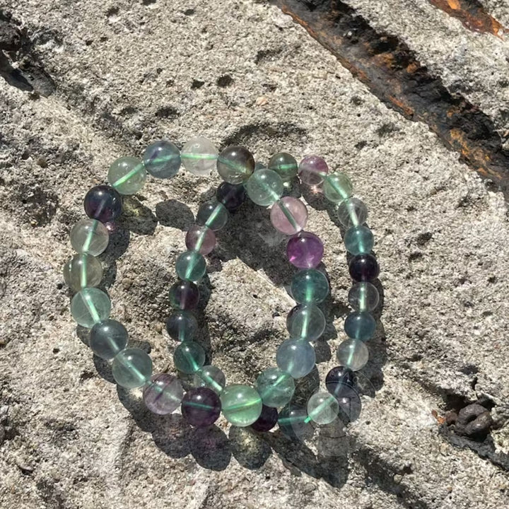 MULTI FLOURITE ENERGY BRACELET 8MM