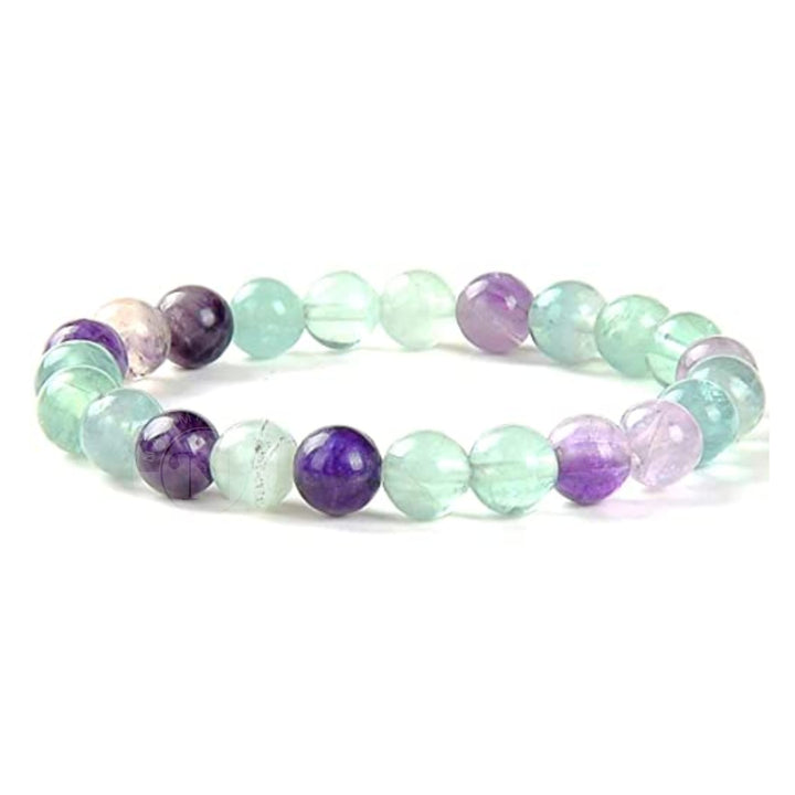 MULTI FLOURITE ENERGY BRACELET 8MM