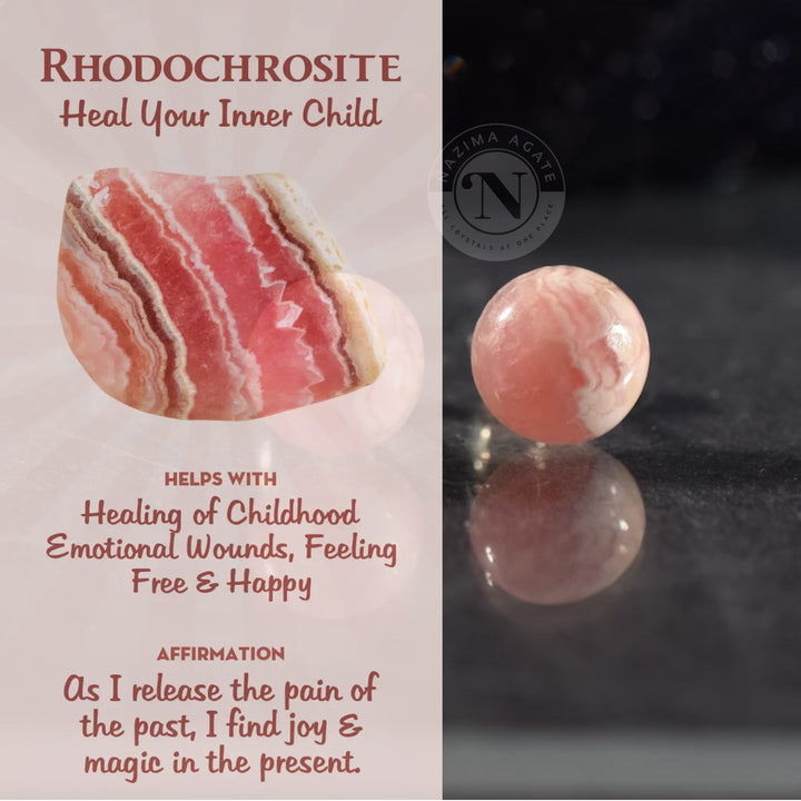 RHODOCHROSITE LOOSE BEADS 8MM