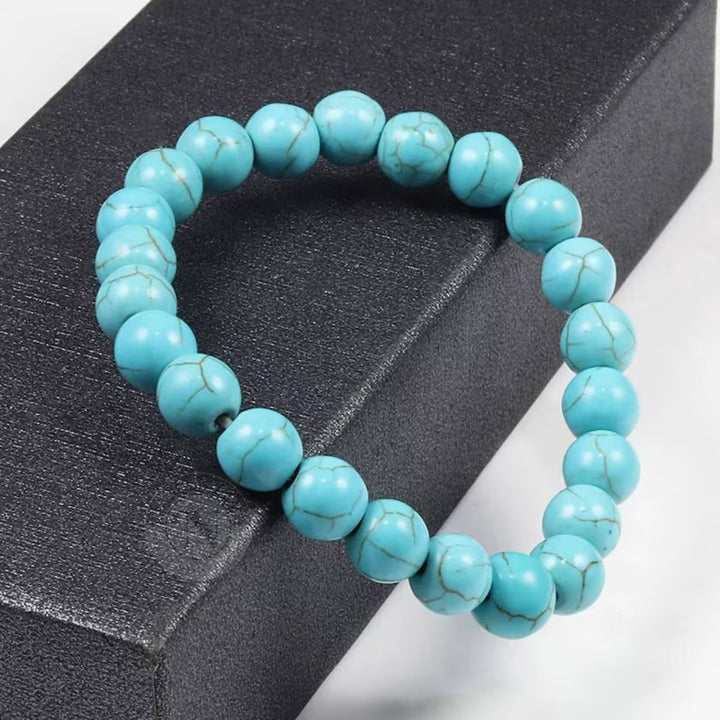 NATURAL TURQUOISE ENERGY BRACELET 8MM