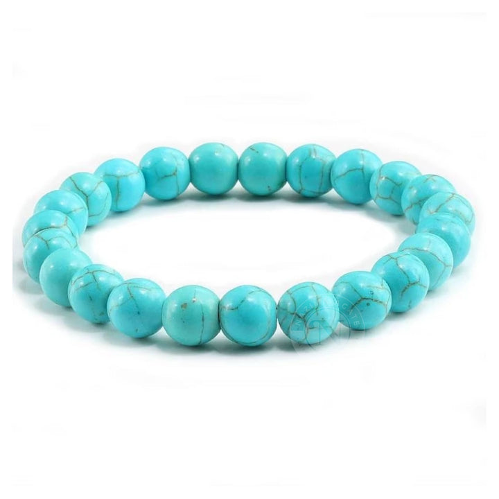 NATURAL TURQUOISE ENERGY BRACELET 8MM