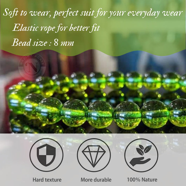 PERIDOT ENERGY BRACELET 8MM