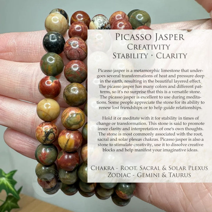 PICASSO JASPER ENERGY BRACELET 8MM